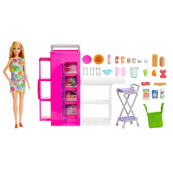 Barbie Spiżarnia + Lalka HJV38